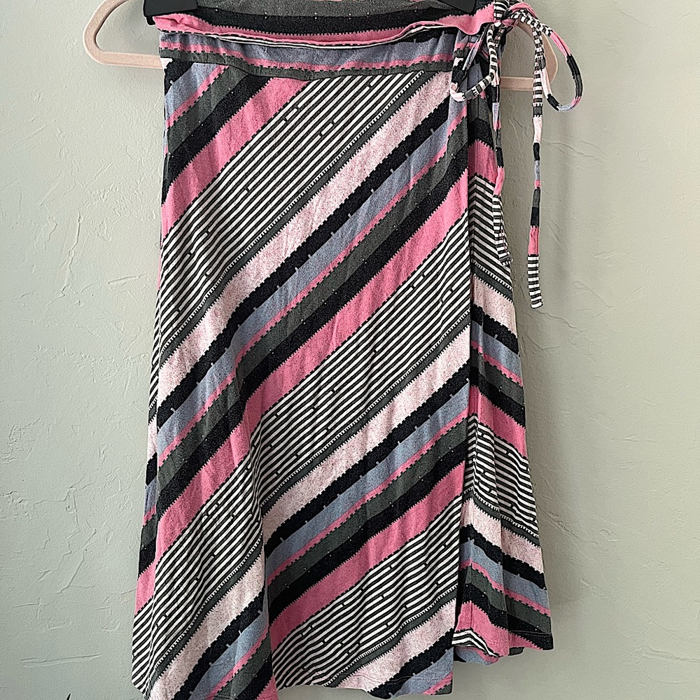 3/$30 PATAGONIA CONVERTIBLE STRIPED SKIRT HALTER DRESS S